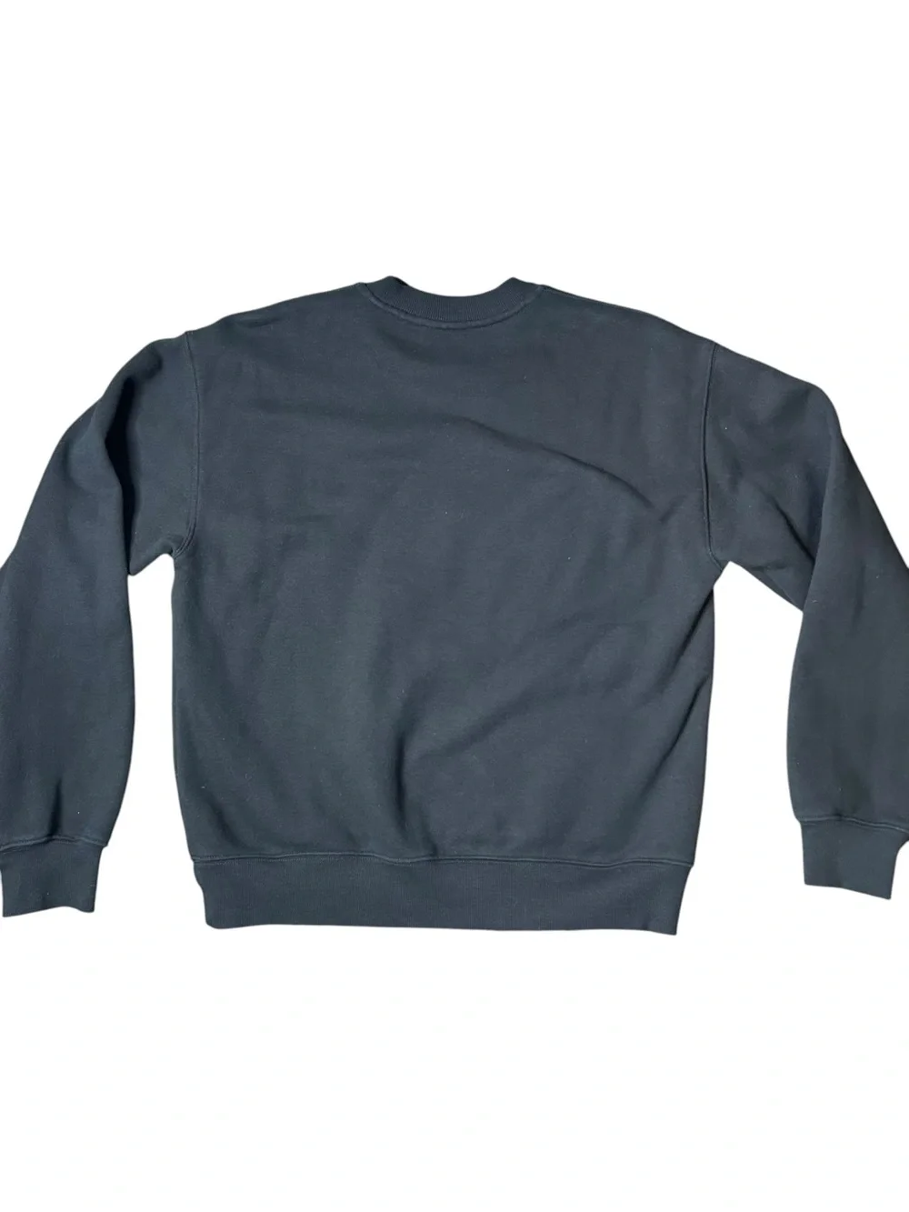 Aritzia TNA Cozy Fleece Perfect Fit Crewneck Sweatshirt Black Women's S